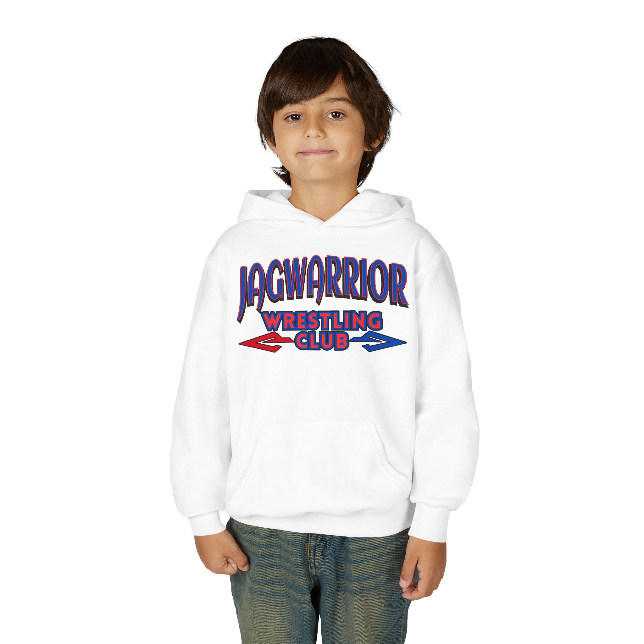 Jagwarrior Wrestling Club Arrowheads Youth Hoodie - Image 3