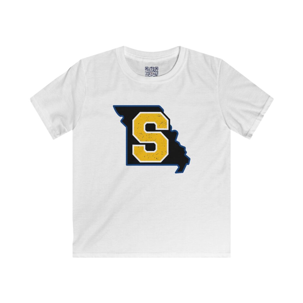 Seckman Jaguars youth tee with school name graphic, shown in available colors