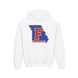 Missouri Jagwarriors Wrestling graphic printed on youth hoodie