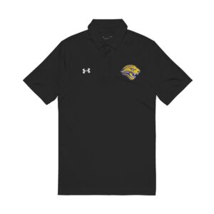 Embroidered Seckman Jaguars name on an adult Under Armour polo shirt