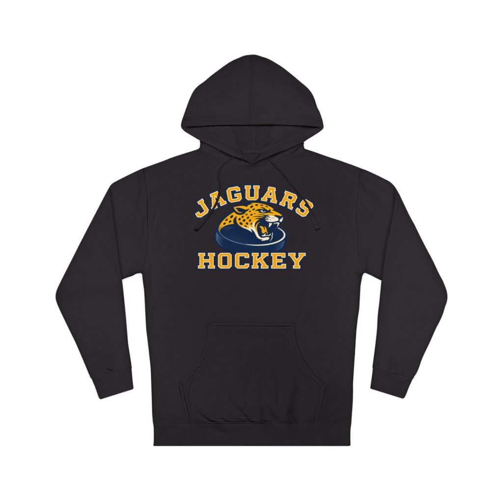 Seckman Jaguars hockey graphic printed on adult hoodie