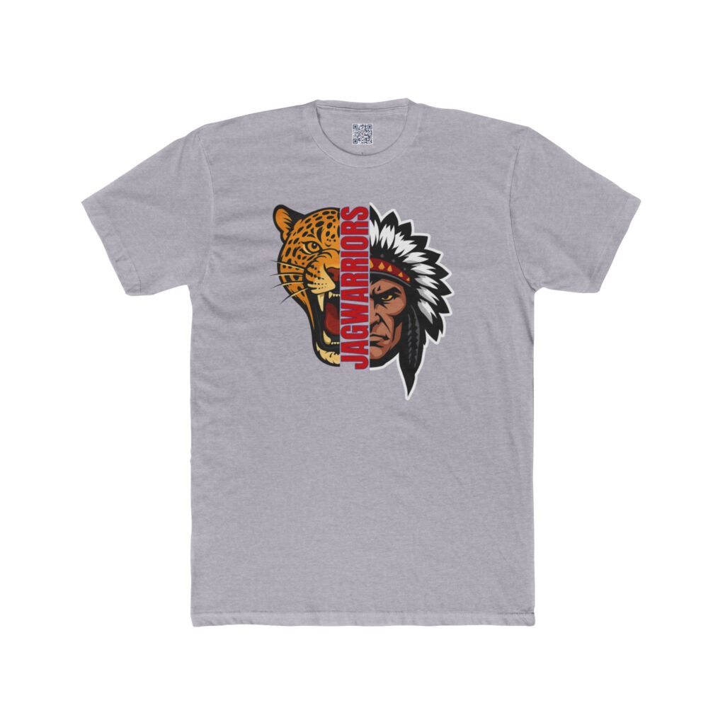 Jagwarrior Faces graphic printed on adult wrestling tee