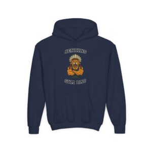 Youth hoodie printed with Jagwarrior Wrestling design