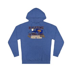 Seckman Jaguars adult hoodie printed with Halftime is Our Time band design