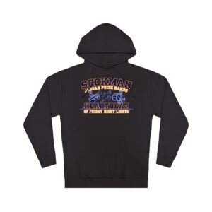 Seckman Jaguars Pride Bands hoodie with 'Heartbeat of Friday Night Lights' text