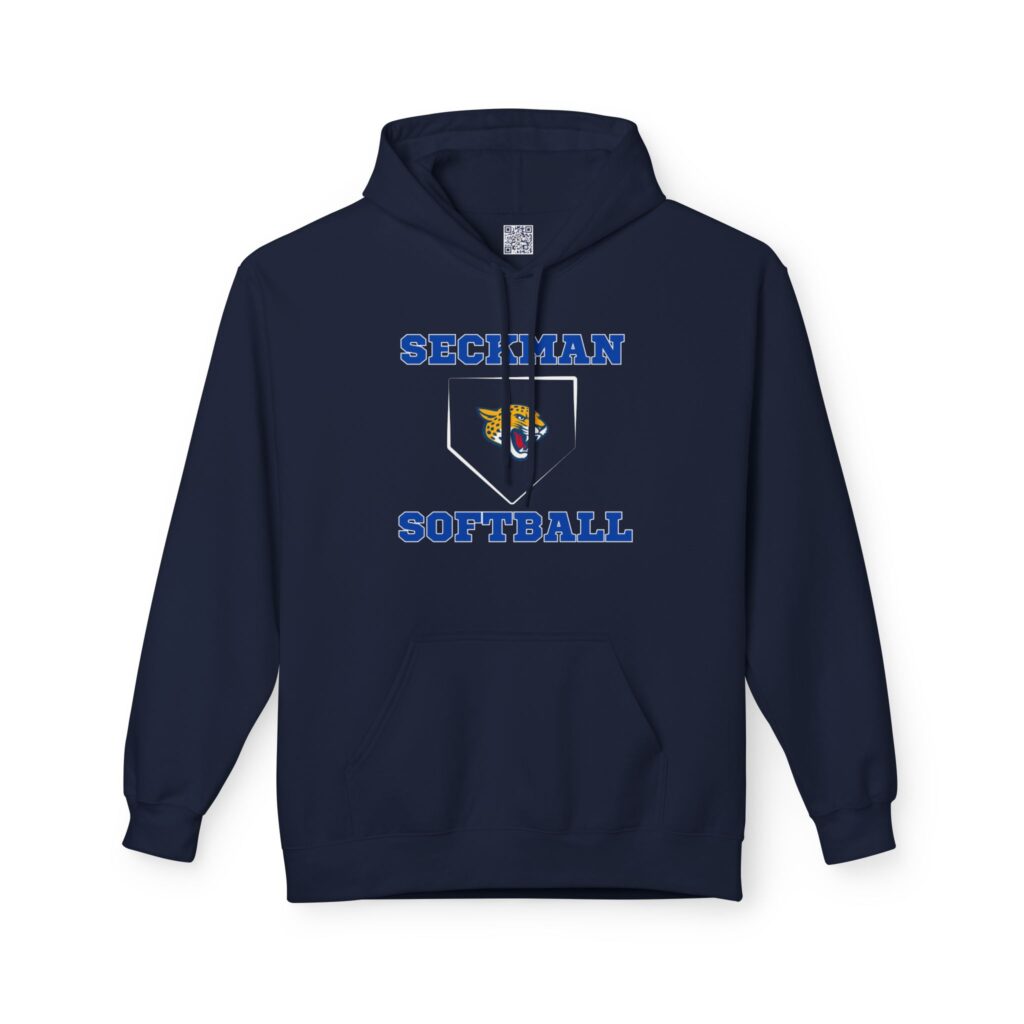 Seckman Softball Home Plate Adult Hoodie