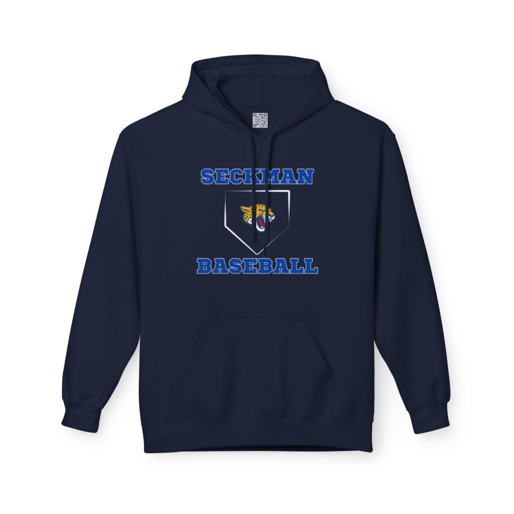 Seckman Baseball Home Plate Adult Hoodie