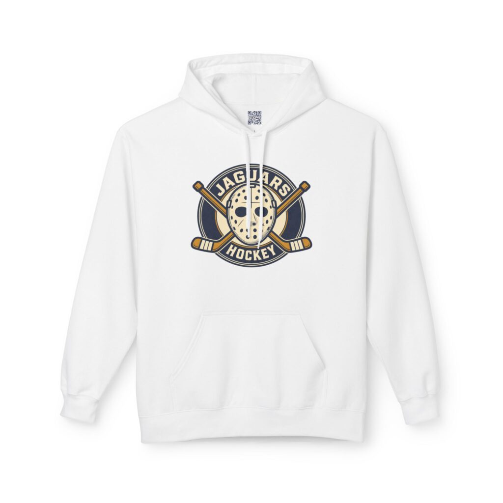 Seckman Jaguars Hockey Retro Goalie Mask Adult Hoodie