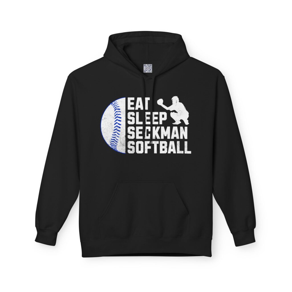 Eat Sleep Seckman Softball Adult Hoodie