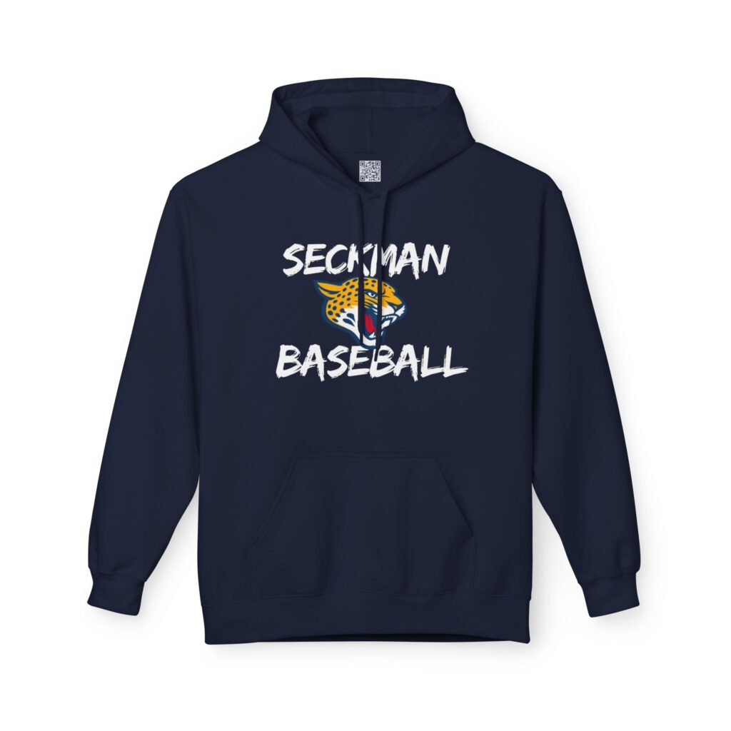 Seckman Baseball Paint Adult Hoodie