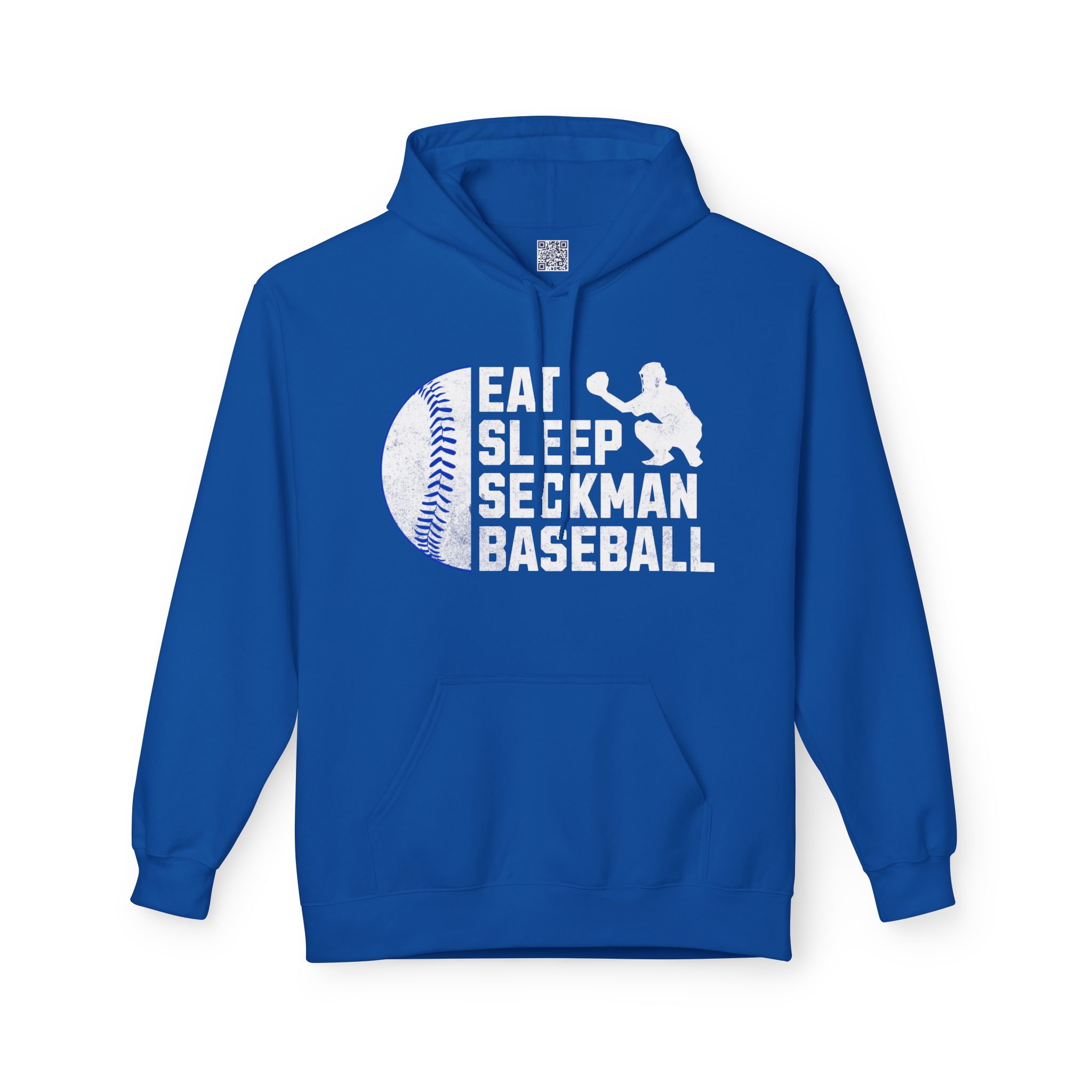 Eat Sleep Seckman Baseball Adult Hoodie